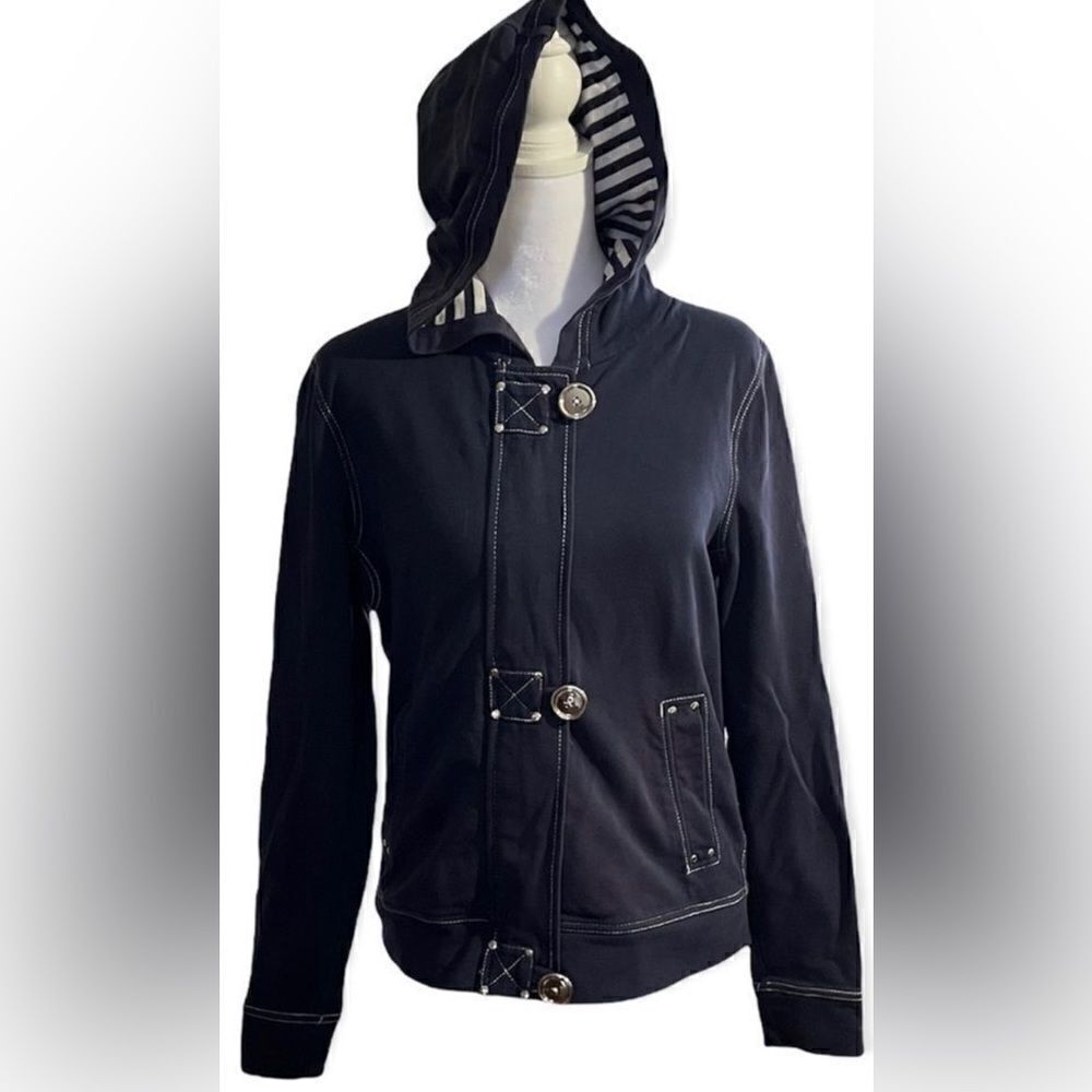 JONES New York navy blue sailor hoodie